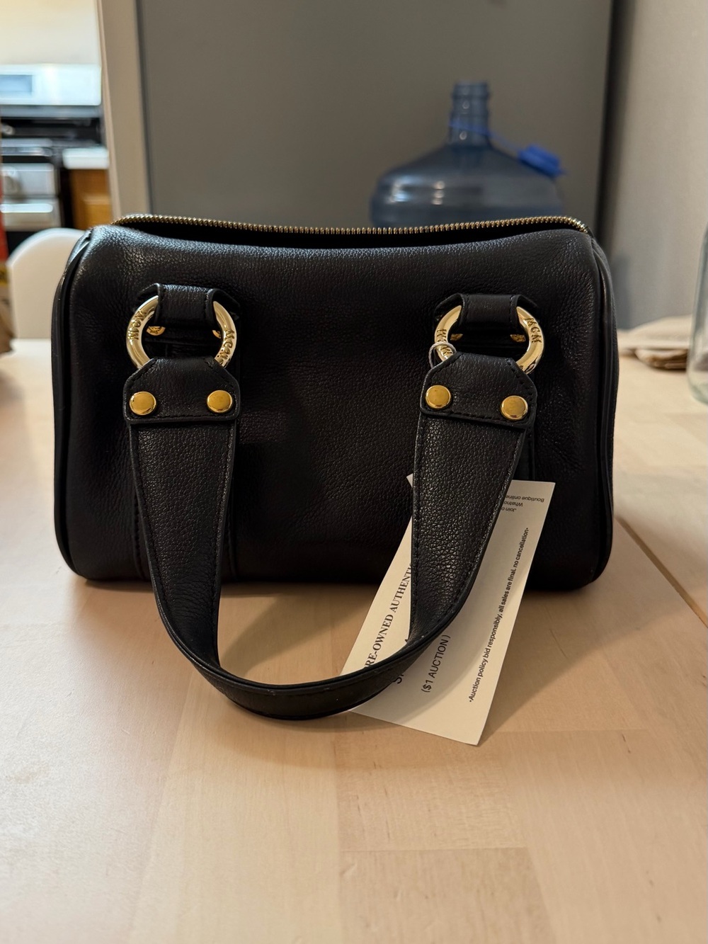 MCM Boston Mini Bag with Gold Accents - Picture 2 of 5
